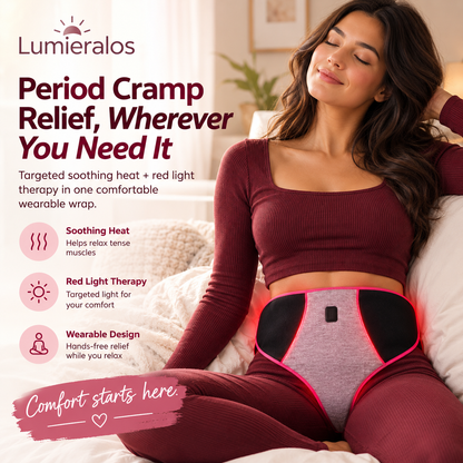 Period Cramp Relief Heating Pad | Lumieralos