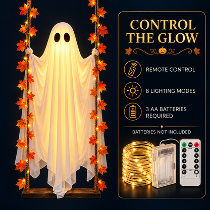 Spooky Swinging Ghost Decoration