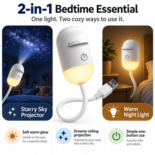 Galaxy Projector Night Light - Lumieralos