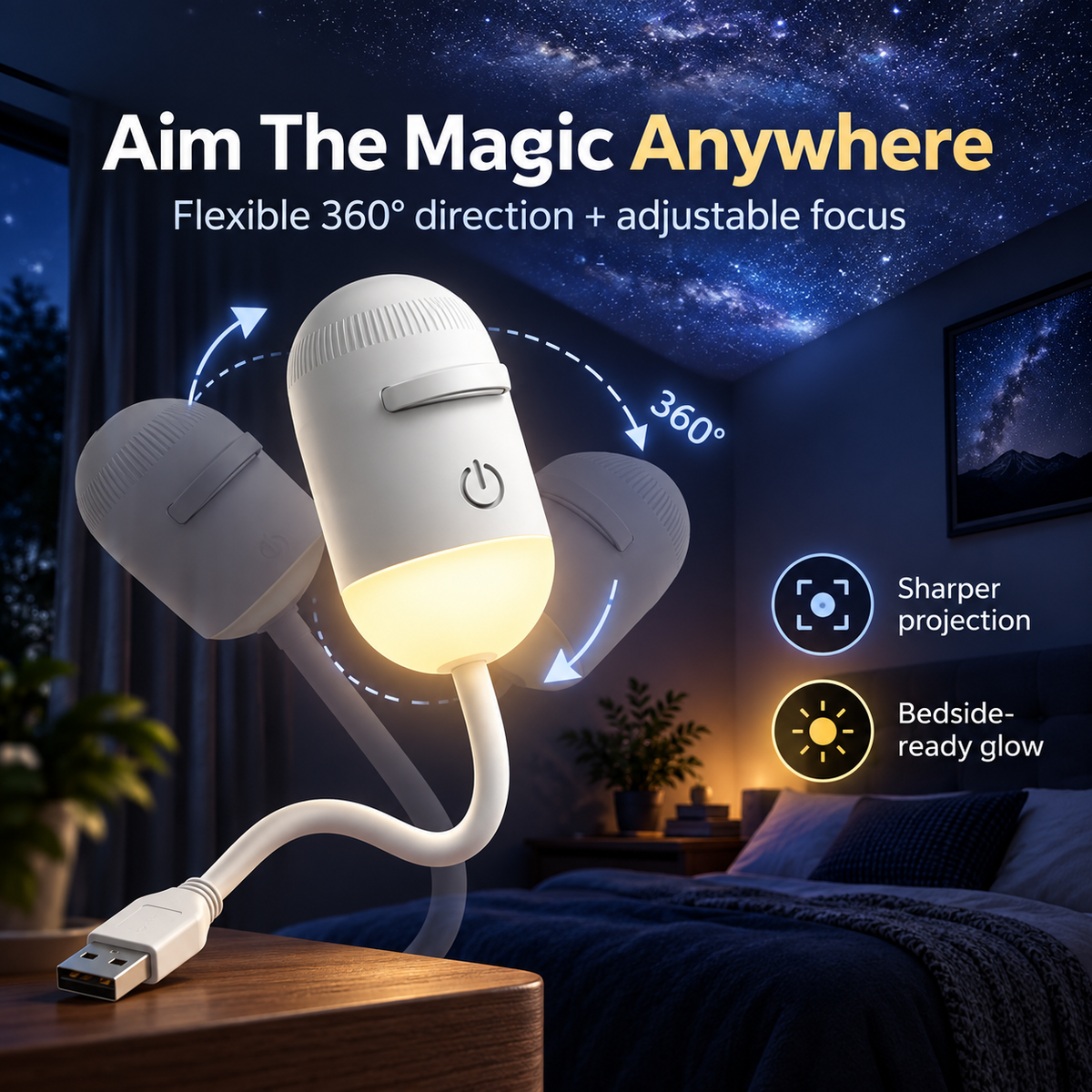 Galaxy Projector Night Light - Lumieralos