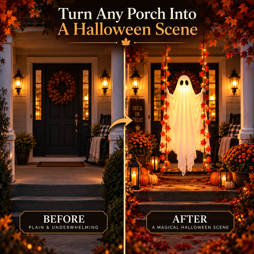Spooky Swinging Ghost Decoration