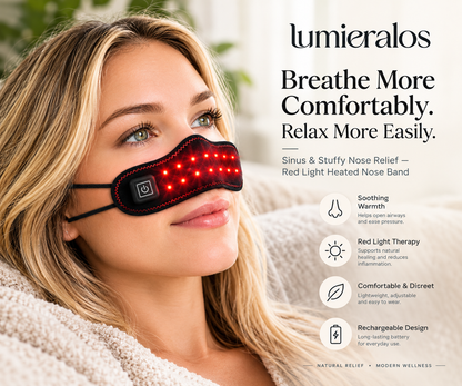 Sinus & Stuffy Nose Relief | Red Light Heated Nose Band