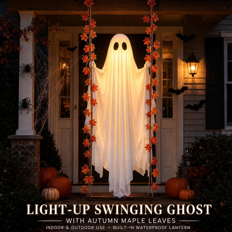 Spooky Swinging Ghost Decoration