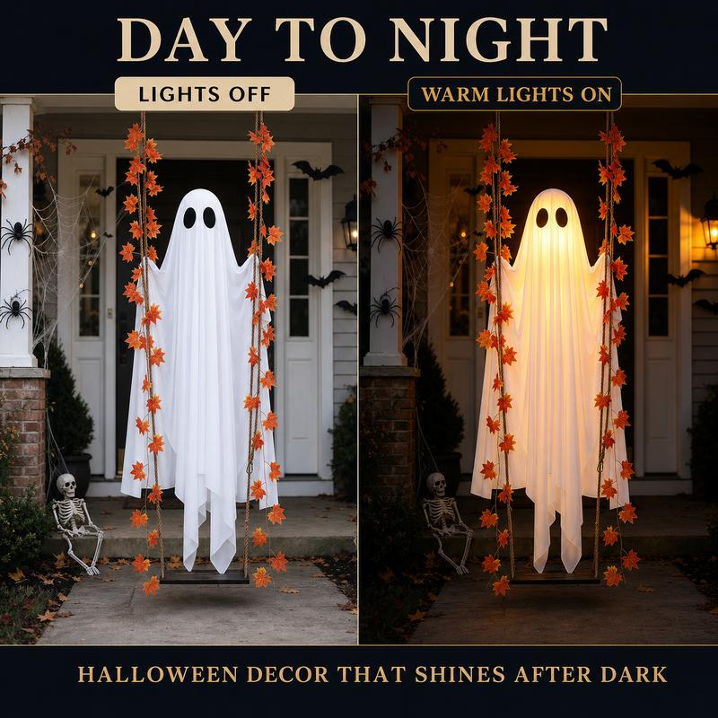 Spooky Swinging Ghost Decoration